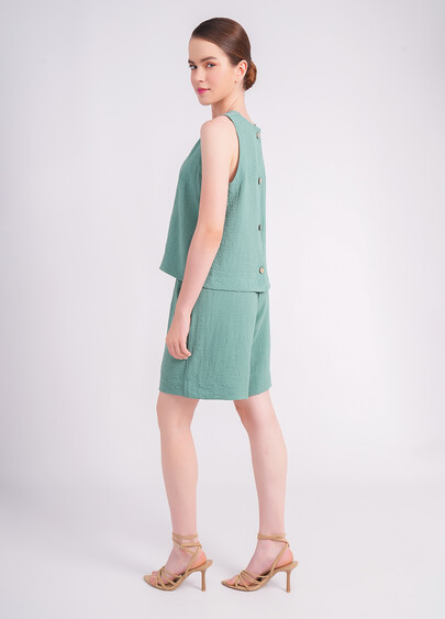 Комплект из жатого льна FLAWLESS 6701/260 mossy sage (зеленый)
