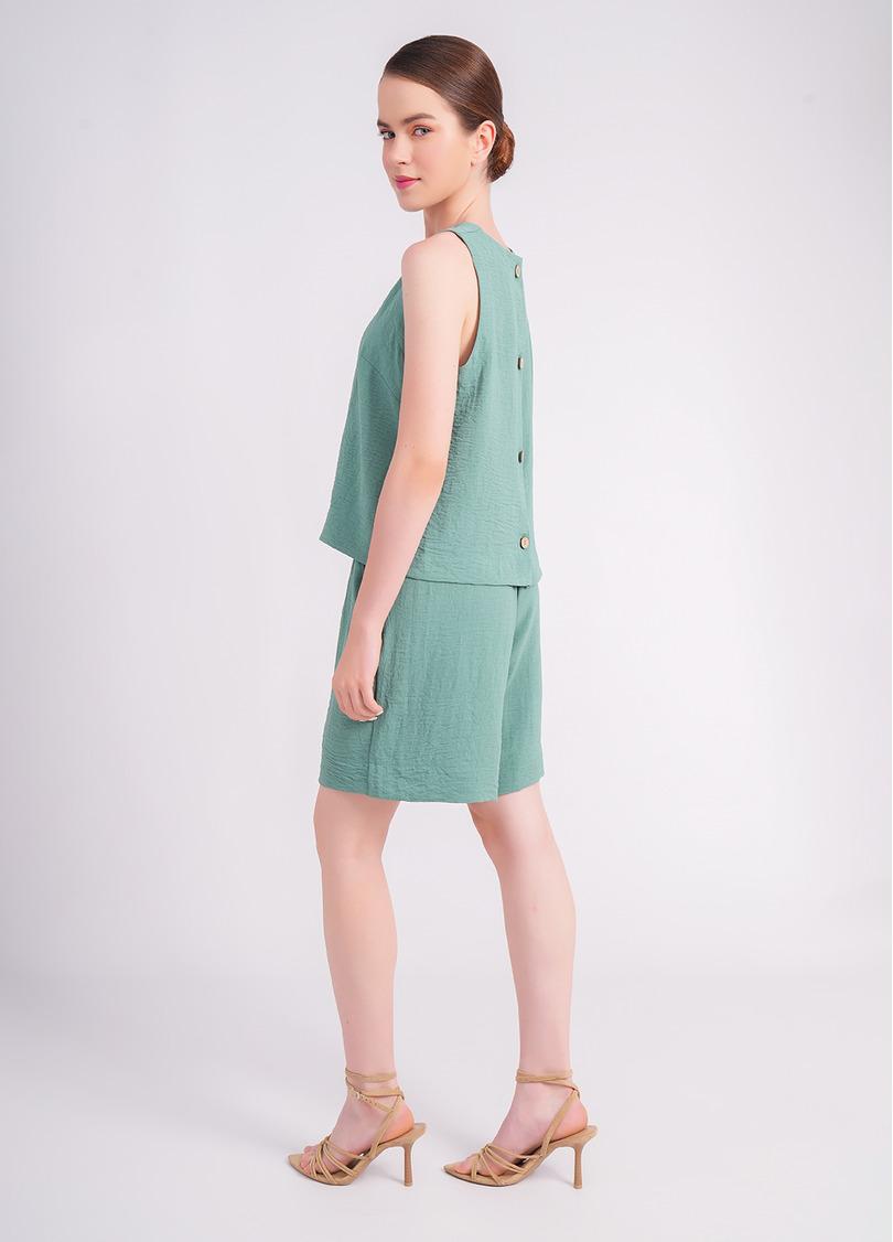 Комплект з жатого льону FLAWLESS 6701/260 mossy sage (зелений)