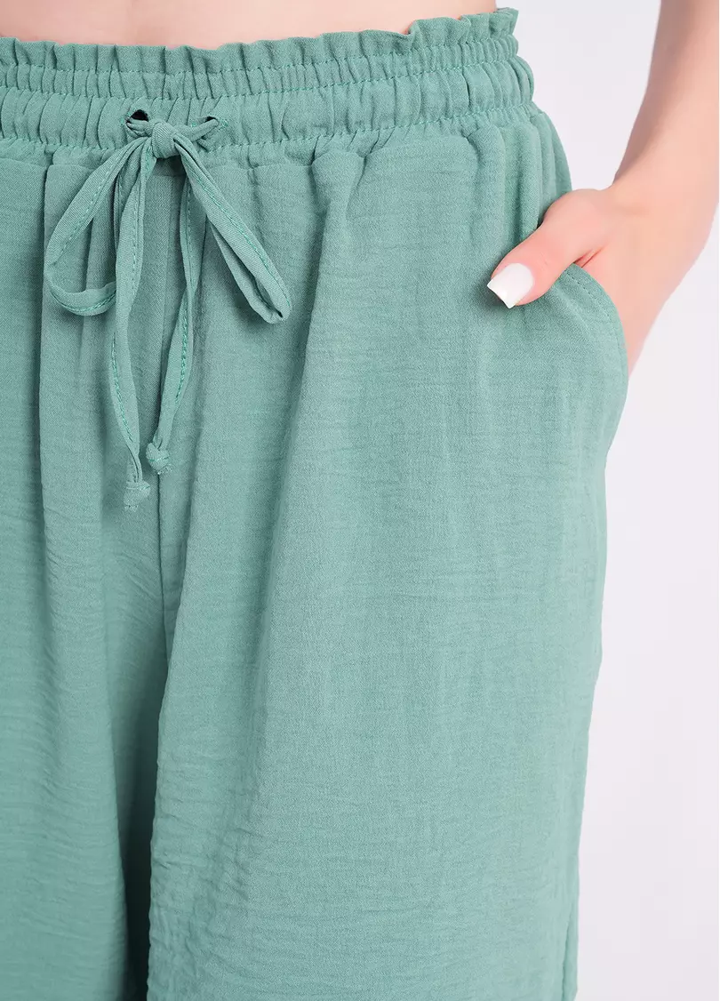 Комплект з жатого льону FLAWLESS 6701/260 mossy sage (зелений)