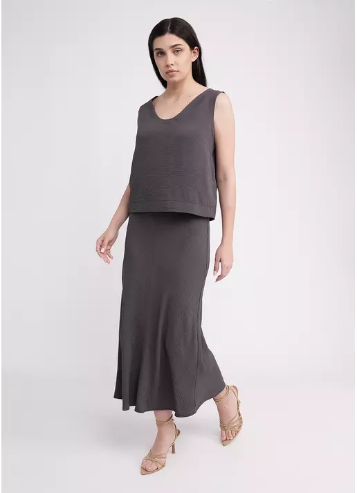 Комплект топ та спідниця FLAWLESS 6801/260 graphite (сірий)