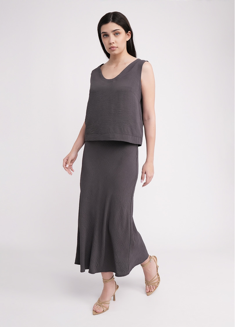 Комплект топ та спідниця FLAWLESS 6801/260 graphite (сірий)