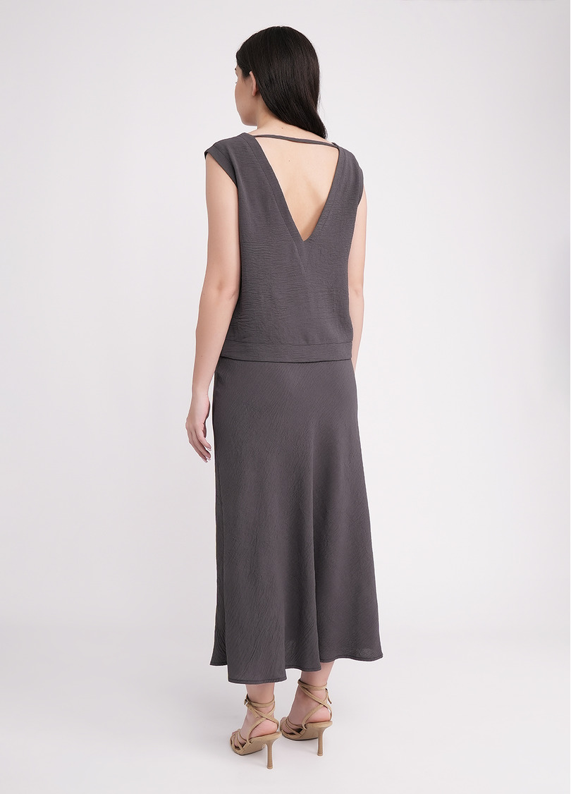 Комплект топ та спідниця FLAWLESS 6801/260 graphite (сірий)