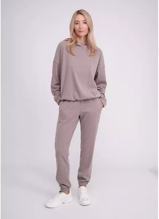 Флисовый комплект с худи FLEECE FLOW 5811/210 soft truffle (коричневый)