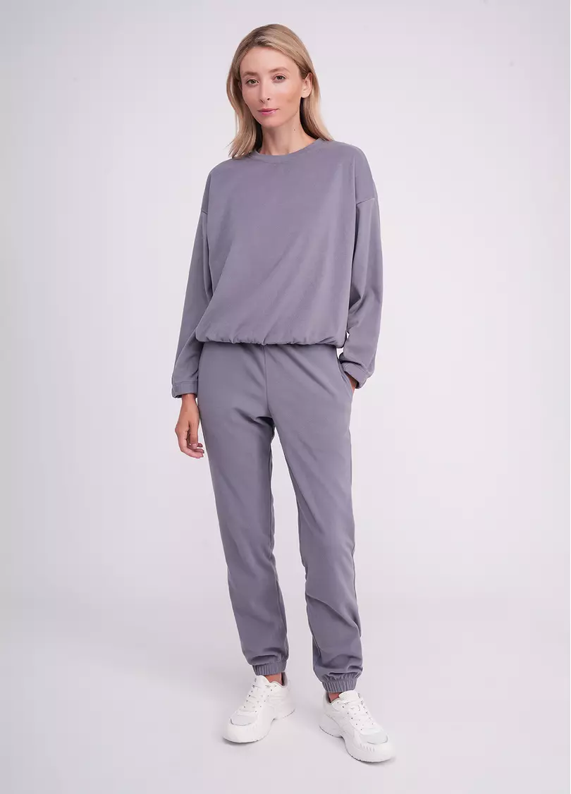 Флисовый комплект со свитшотом FLEECE FLOW 5812/210 grey (серый)