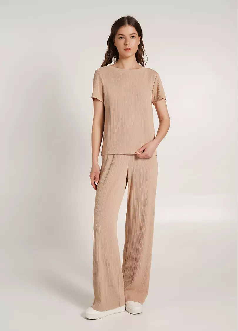 Комплект трійка в рубчик RIPPLEWEAR 10101/260 light beige (бежевий)