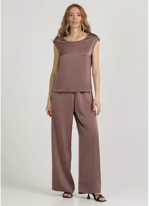 Шовковий комплект ROYAL SILK 5124/050 cappuccino (коричневий)