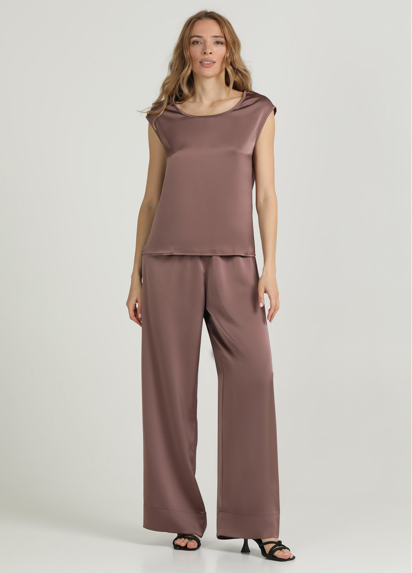 Шовковий комплект ROYAL SILK 5124/050 cappuccino (коричневий)