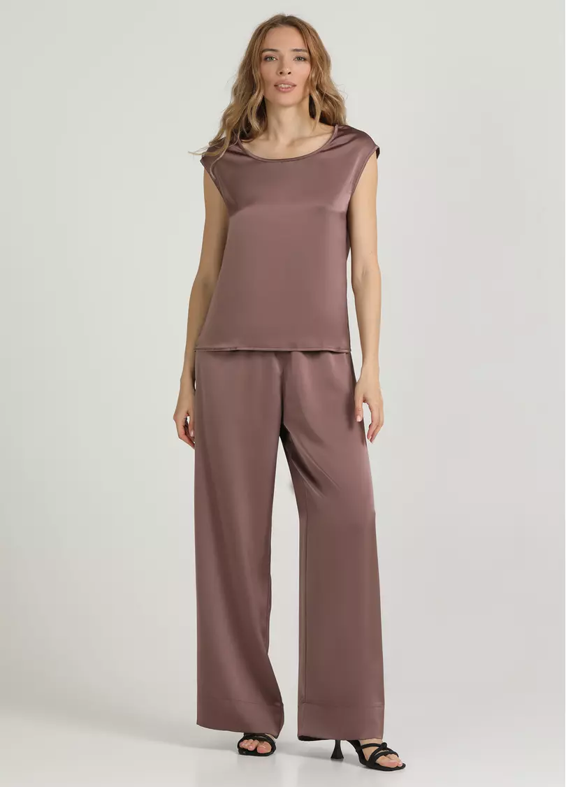 Шовковий комплект ROYAL SILK 5124/050 cappuccino (коричневий)