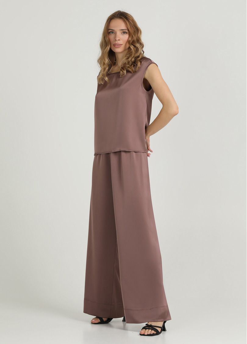 Шовковий комплект ROYAL SILK 5124/050 cappuccino (коричневий)