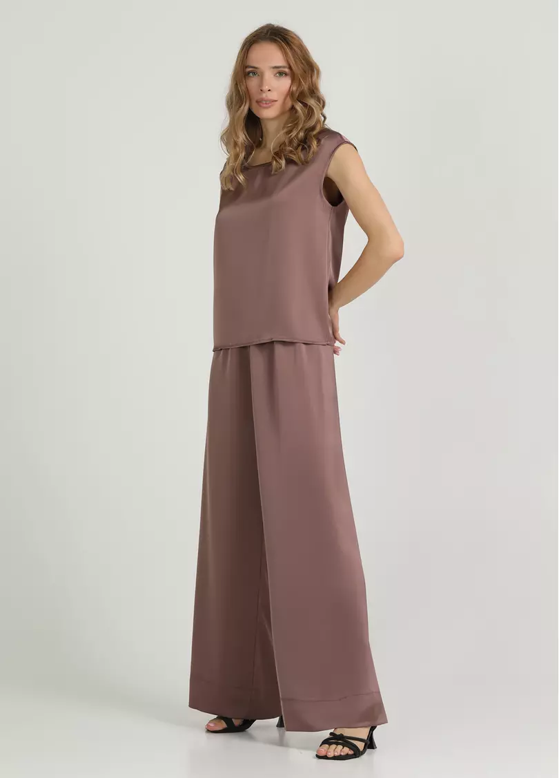 Шовковий комплект ROYAL SILK 5124/050 cappuccino (коричневий)