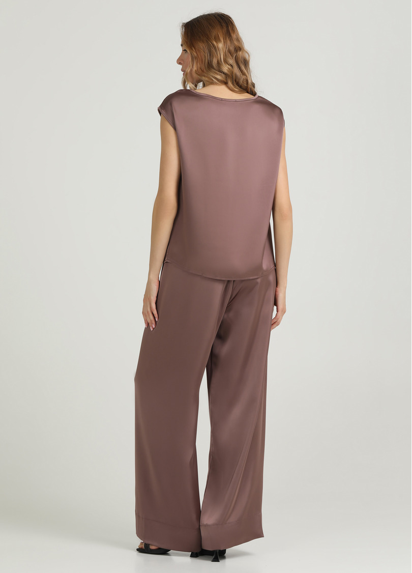 Шовковий комплект ROYAL SILK 5124/050 cappuccino (коричневий)