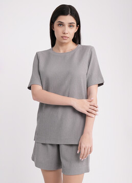 Комплект футболка и шорты RUMPLE RICH 6130/260 light grey (серый)