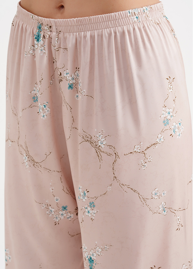 Шелковый комплект с жакетом на запах SAKURA 5603/050 beige (бежевый)