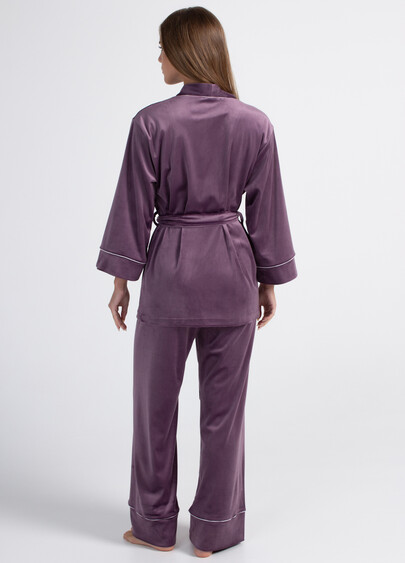 Велюровый комплект на запах SOFT WINTER 5606/080 lavender purple (фиолетовый)