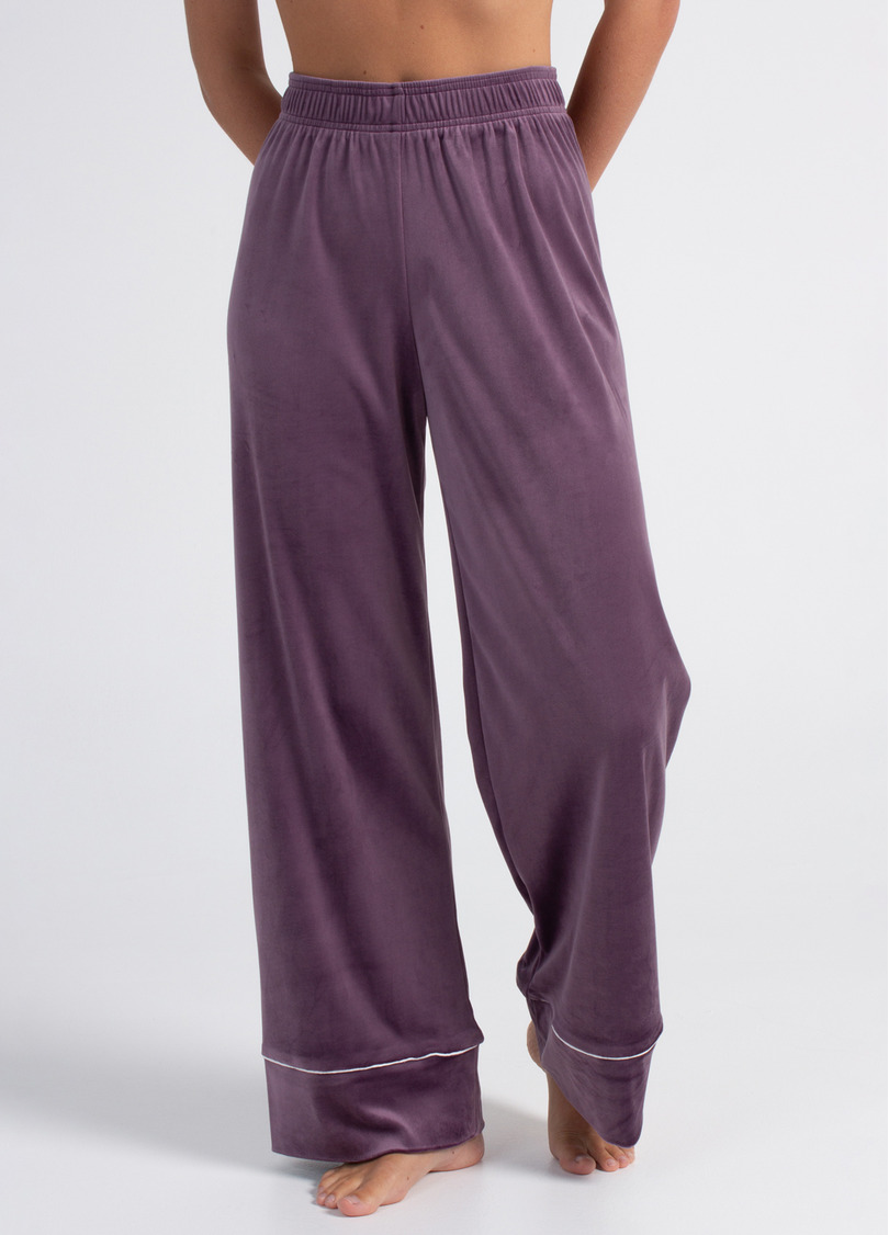 Велюровий комплект на запах SOFT WINTER 5606/080 lavender purple (фіолетовий)