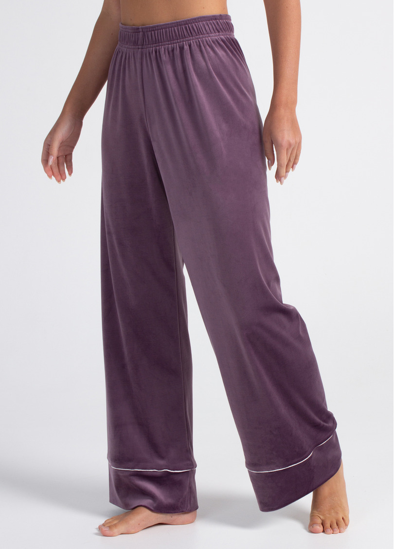 Велюровий комплект на запах SOFT WINTER 5606/080 lavender purple (фіолетовий)