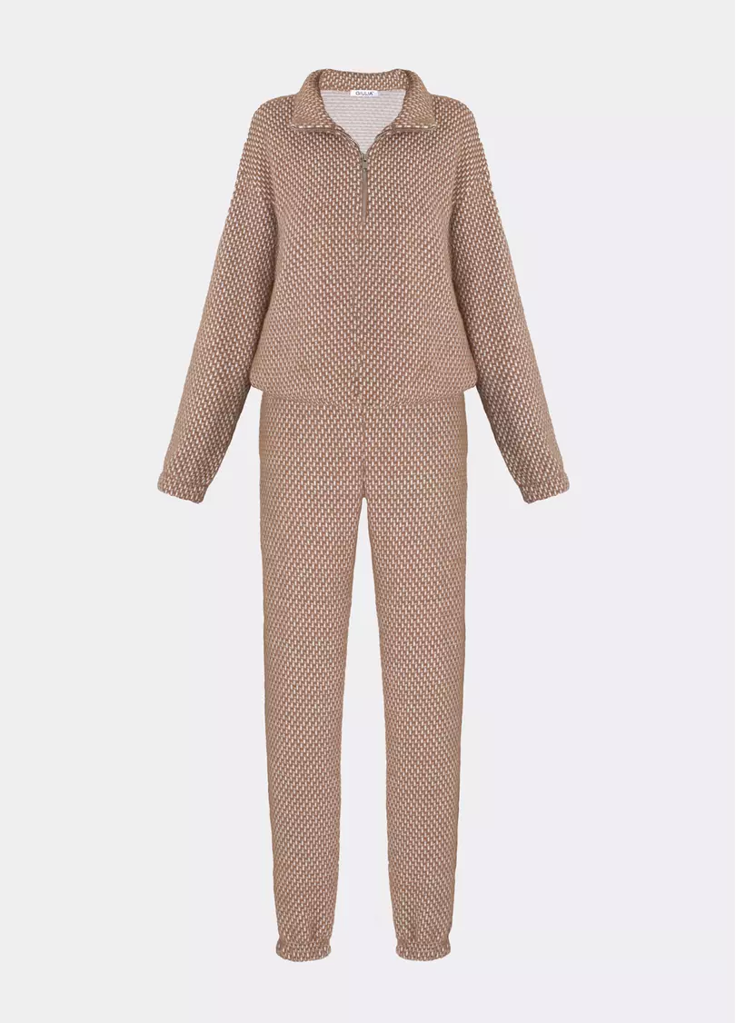 Комплект свитер и штаны SOFTCORE 5816/290 cocoa cupcake/white (коричневый/белый)