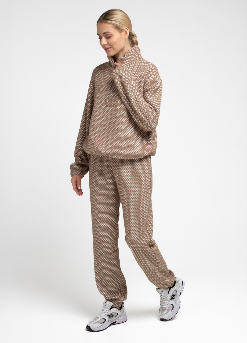 Комплект свитер и штаны SOFTCORE 5816/290 cocoa cupcake/white (коричневый/белый)
