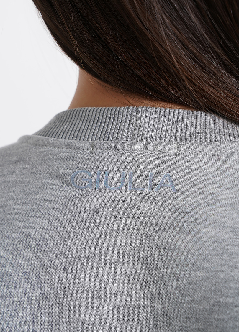 Комплект на флисе свитшот и штаны SPORT STYLE 5806/170 grey melange (серый)