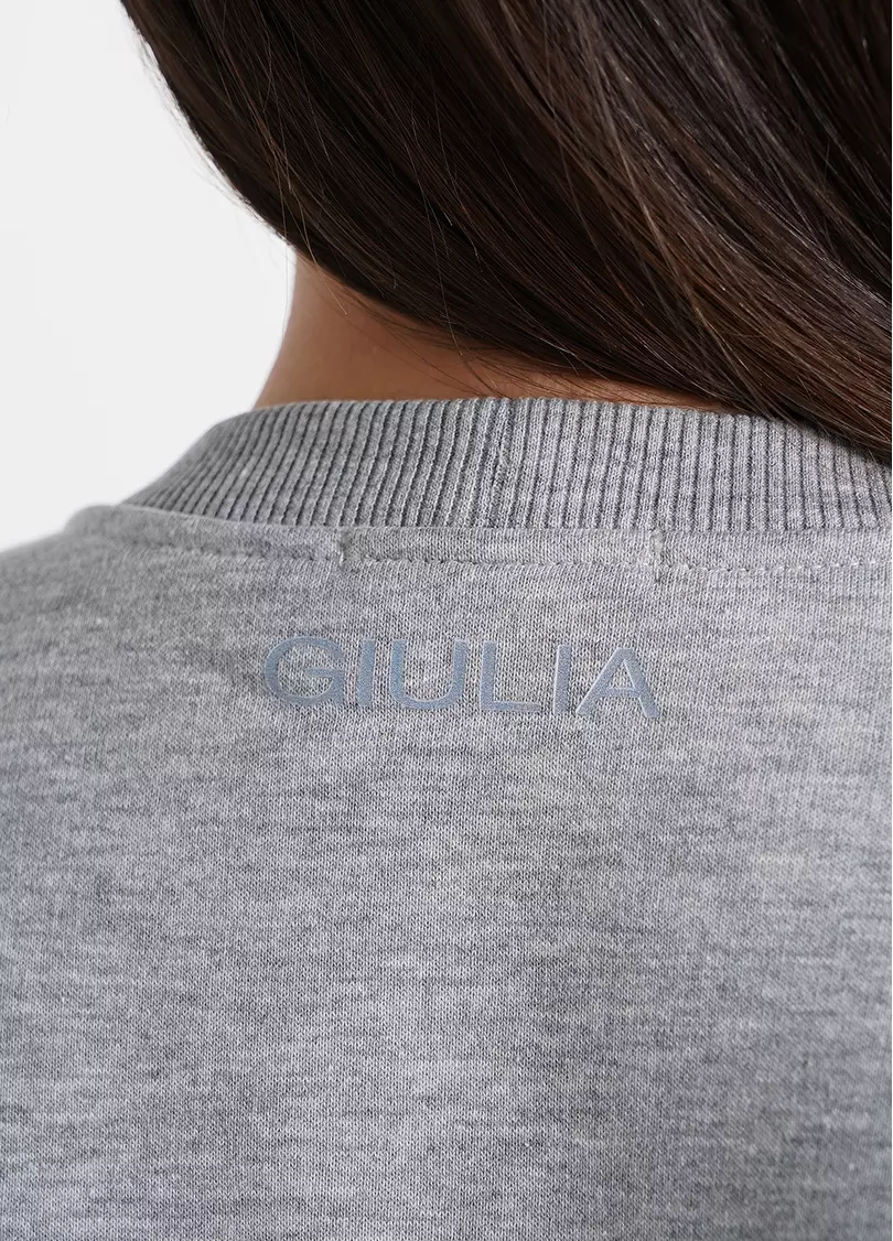 Комплект на флисе свитшот и штаны SPORT STYLE 5806/170 grey melange (серый)