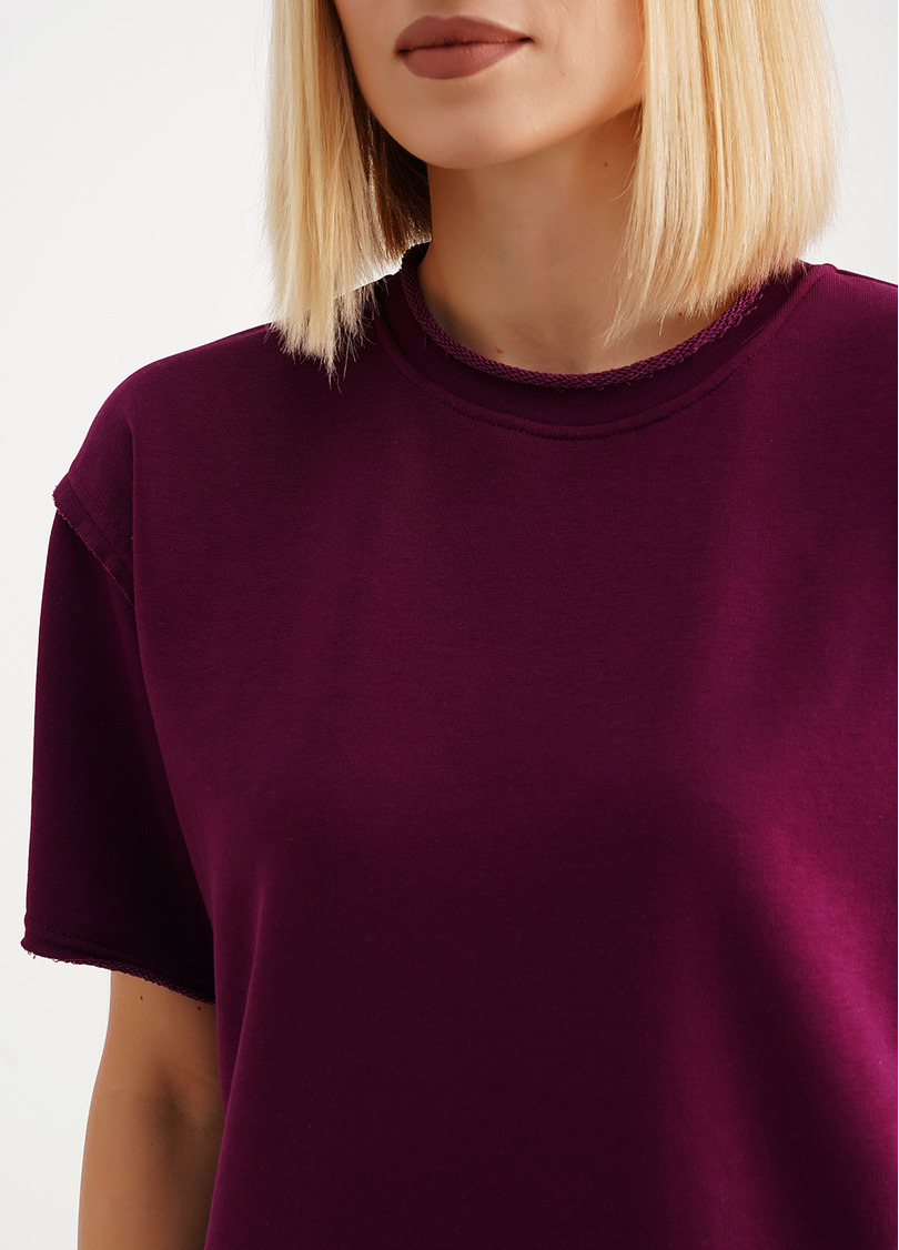 Спортивний комплект з бавовни шорти та футболка STREET STYLE 6124/160 magenta purple (фіолетовий)