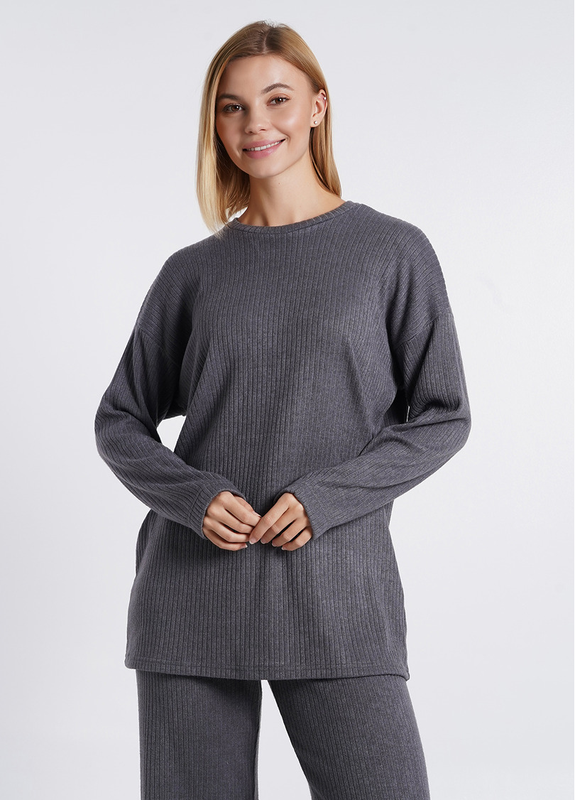 Вязаный комплект WARMLY TOUCH 5809/150 dark grey (серый)