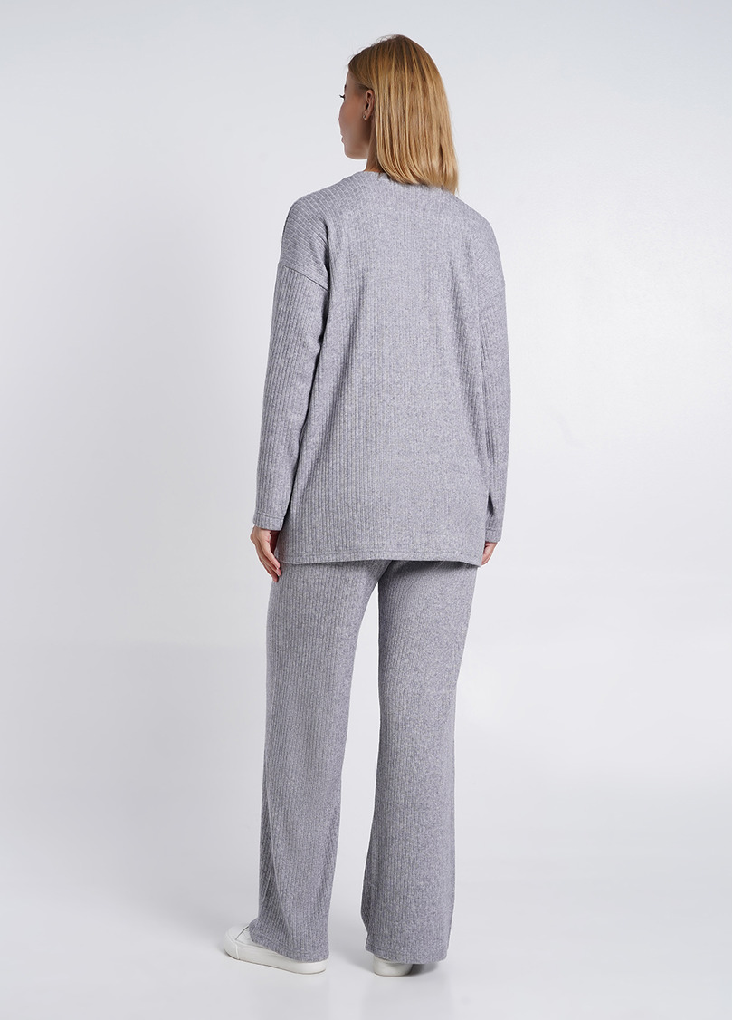 Вязаный комплект WARMLY TOUCH 5809/150 light grey melange (серый)