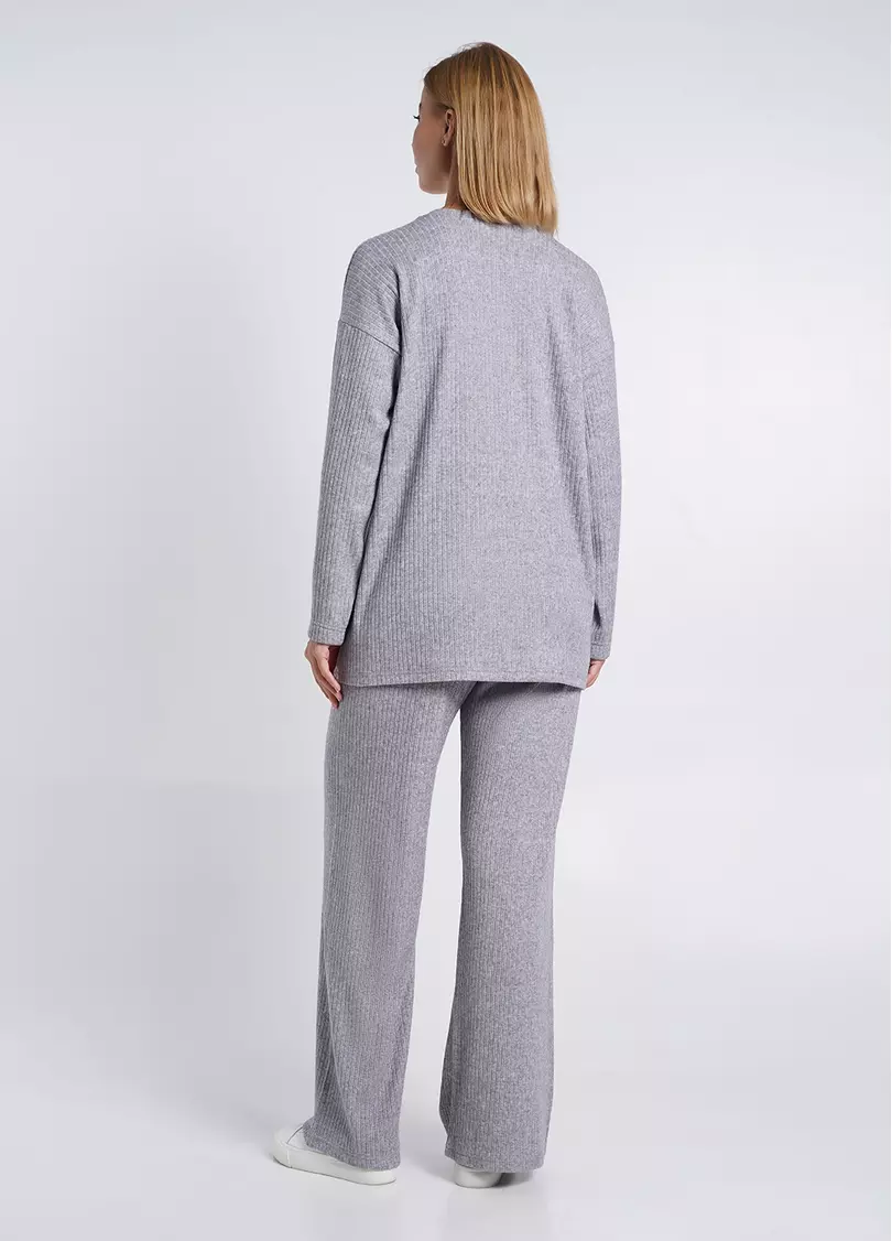 Вязаный комплект WARMLY TOUCH 5809/150 light grey melange (серый)