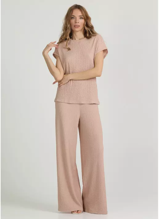 Комплект з жатої тканини WHISPERED FOLDS 5123/260 light beige (бежевий)