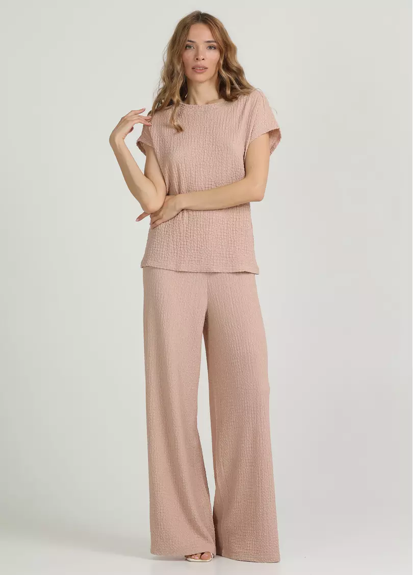 Комплект из жатой ткани WHISPERED FOLDS 5123/260 light beige (бежевый)