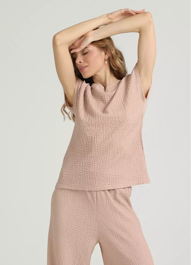 Комплект из жатой ткани WHISPERED FOLDS 5123/260 light beige (бежевый)