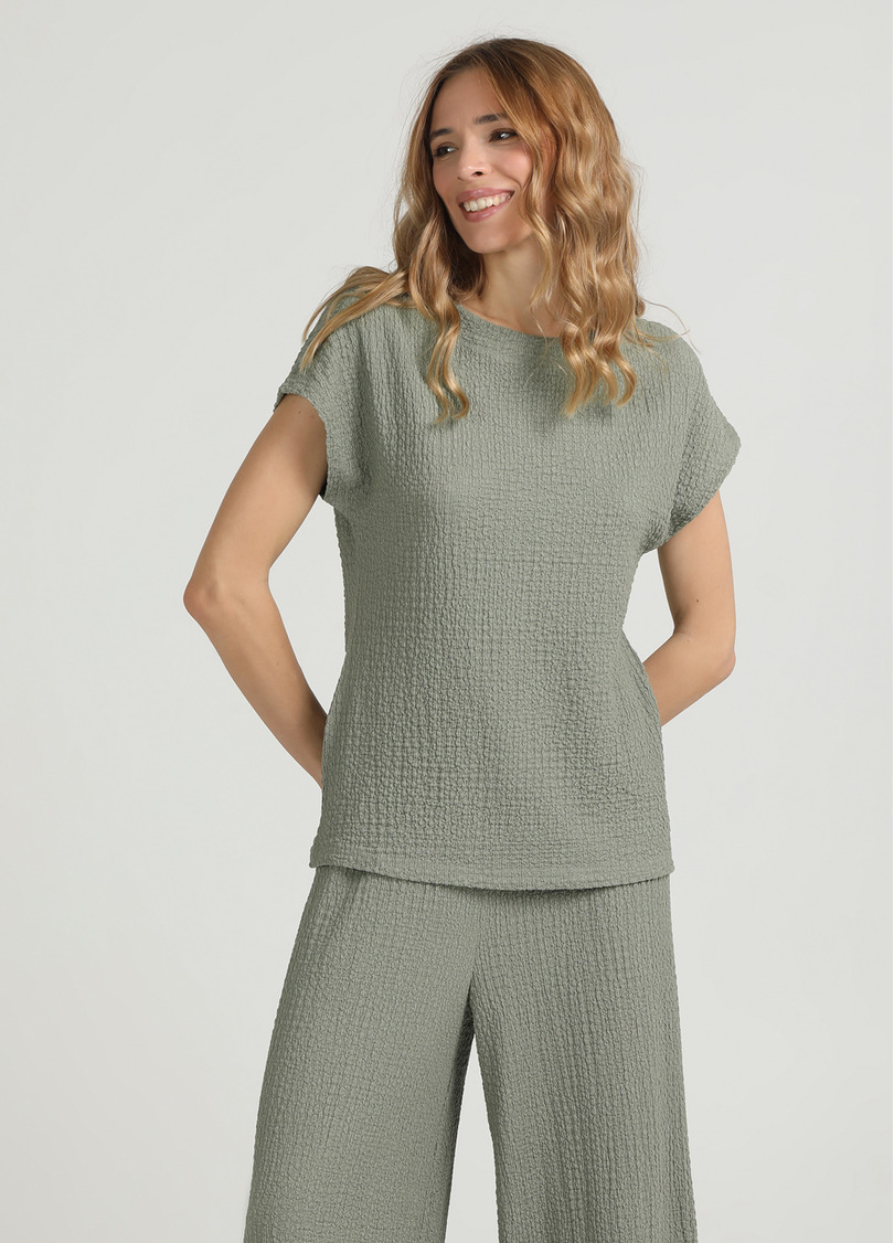 Комплект з жатої тканини WHISPERED FOLDS 5123/260 mint green (зелений)