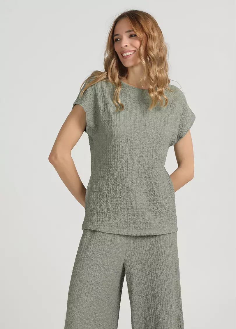 Комплект из жатой ткани WHISPERED FOLDS 5123/260 mint green (зеленый)