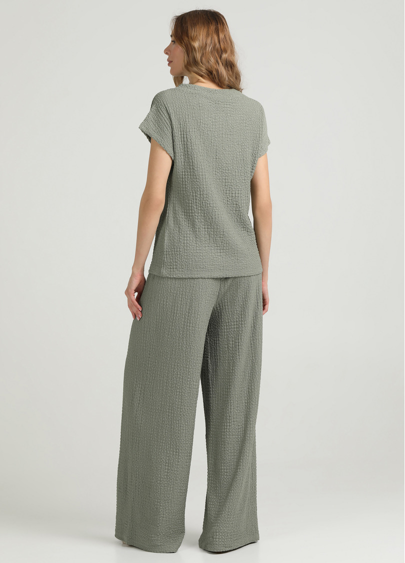 Комплект з жатої тканини WHISPERED FOLDS 5123/260 mint green (зелений)