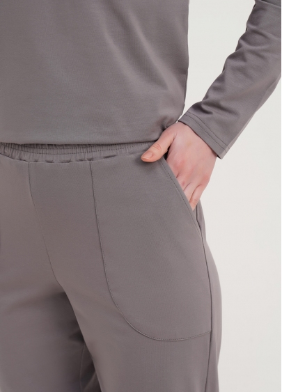 Піжама зі штанами на манжетах та з кофтою AMOUR 5335/010 grey (сірий)