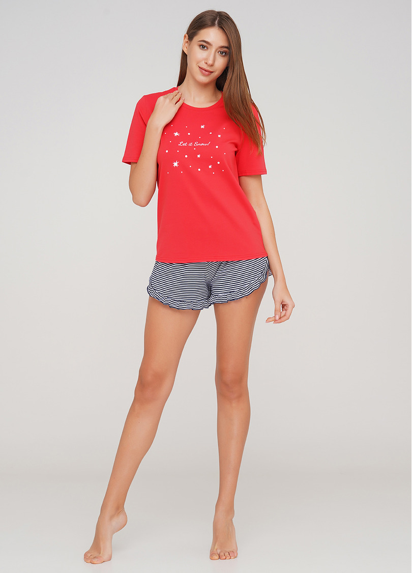 Жіноча піжама з шортами CHRISTMAS LOADING 6121/010