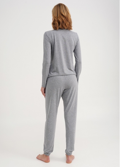 Комплект пижамы из вискозы COMFORT STYLE 5323/030 light grey melange (серый)