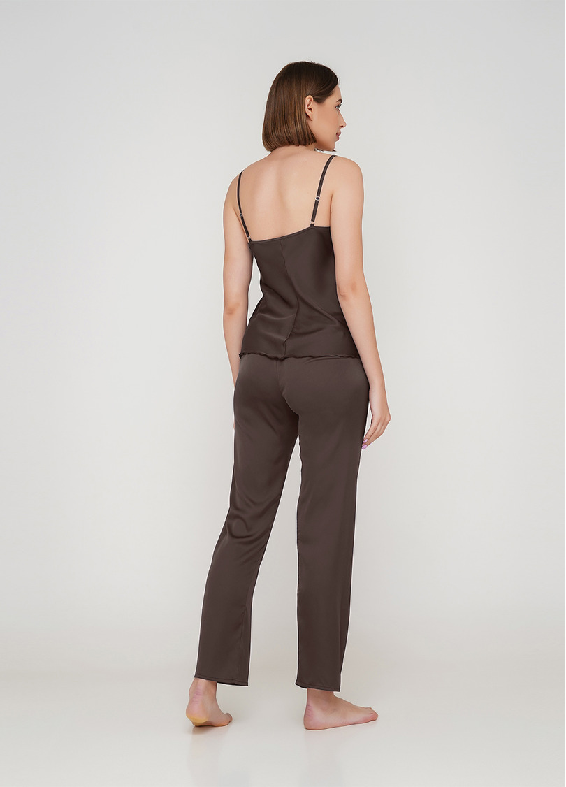 Женская пижама со штанами HELENA 5003/051 cappuccino (коричневый)