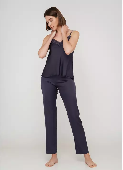 Женская пижама со штанами HELENA 5003/051 (темно-серый)