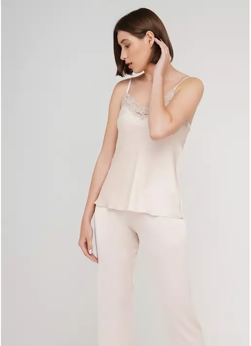 Женская пижама со штанами HELENA 5003/051 (молочный)