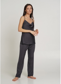 Шелковая пижама со штанами HELENA 5007/050 griffel (серый)