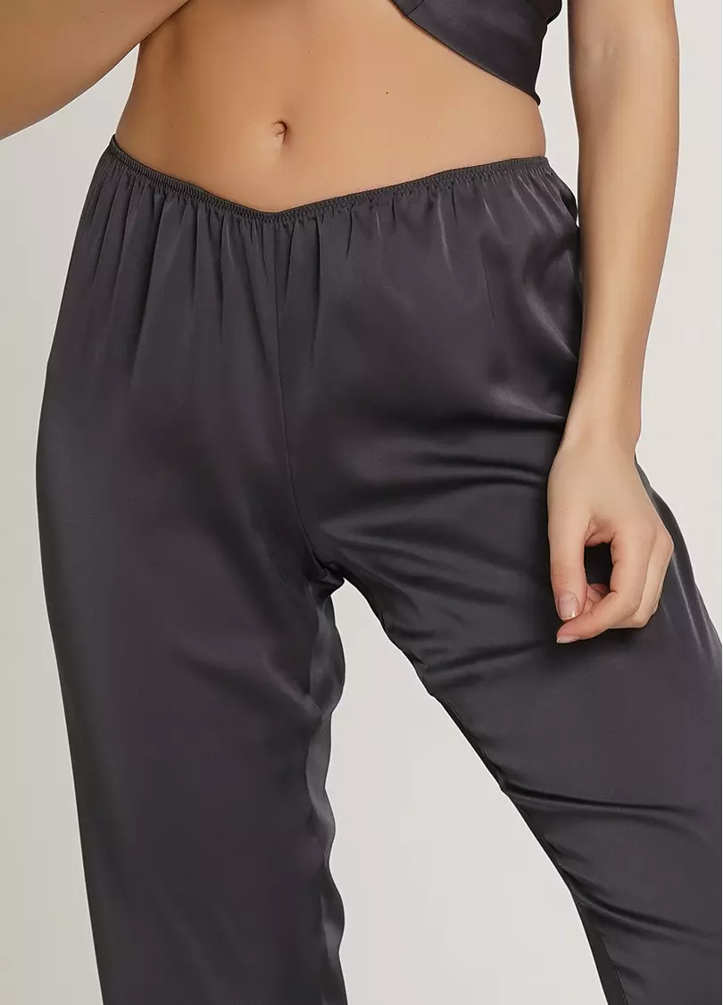 Шелковая пижама со штанами HELENA 5007/050 griffel (серый)