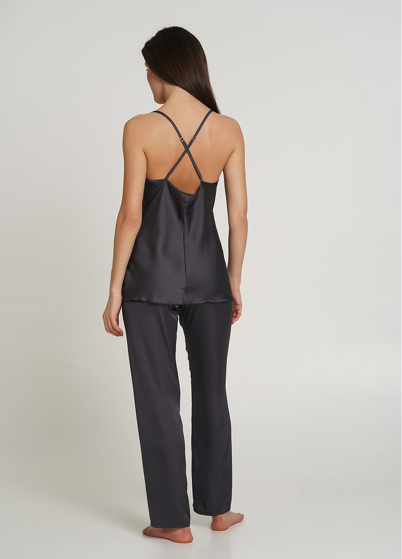 Шовкова піжама зі штанами HELENA 5007/050 griffel (сірий)