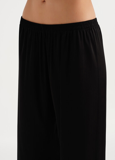 Шелковая пижама рубашка и брюки HELENA 5508/050 black (черный)