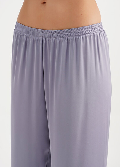 Шелковая пижама рубашка и брюки HELENA 5508/050 cool grey (серый)