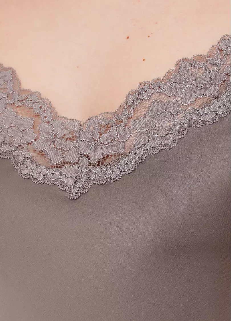 Комплект пижамы с шортиками HELENA 6007/051 (коричневый)