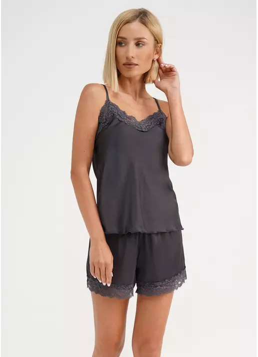 Комплект пижамы с шортиками HELENA 6007/051 griffel (темно-серый)