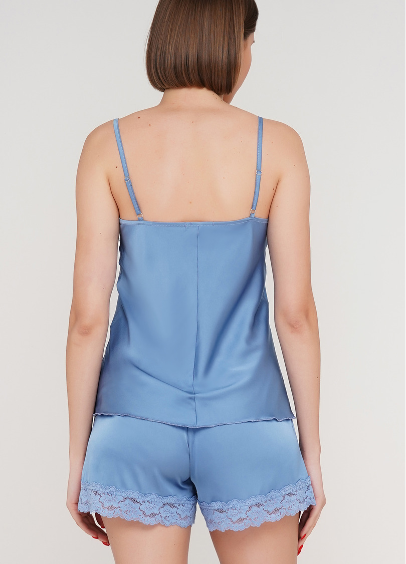 Комплект піжами з шортиками HELENA 6007/051 (лазурний)