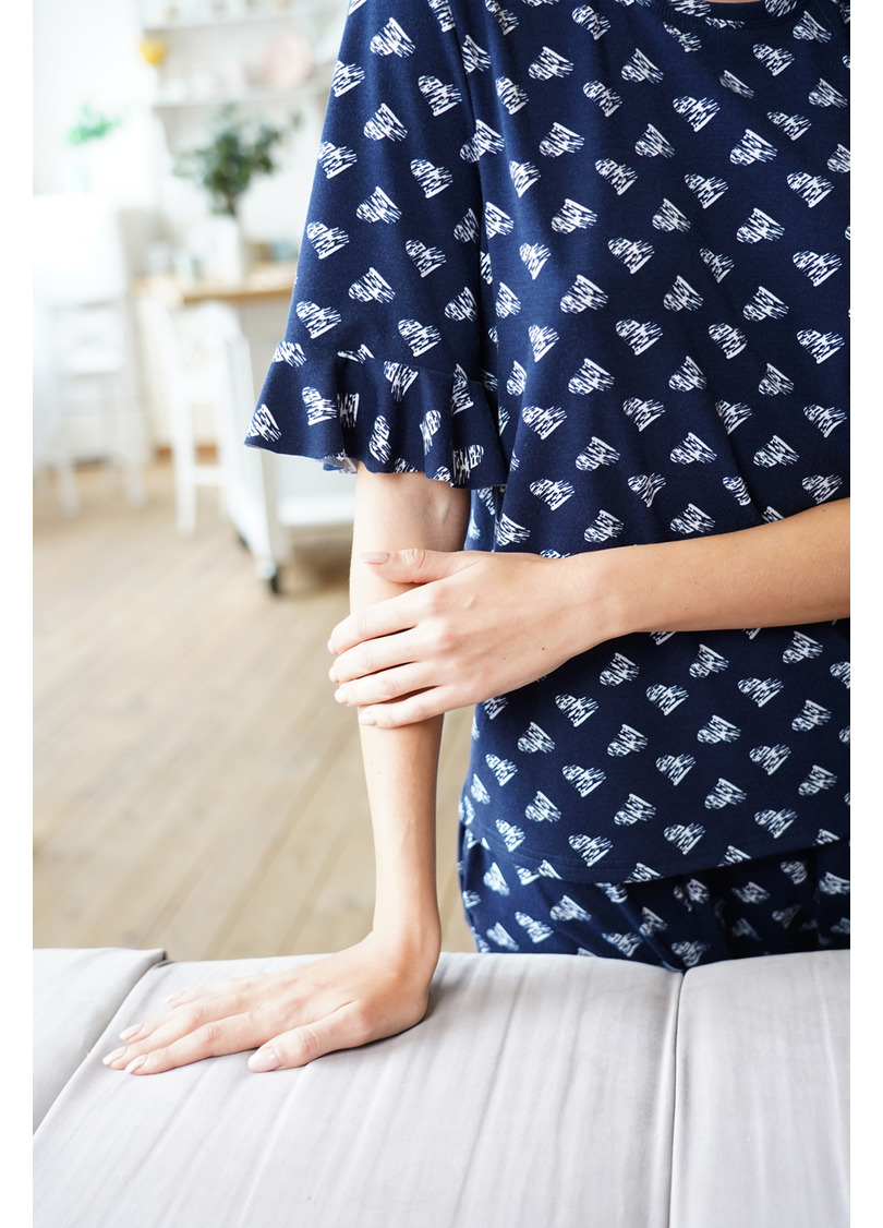 Піжамний комплект з віскози JE T'AIME 5208/030 navy (синій)