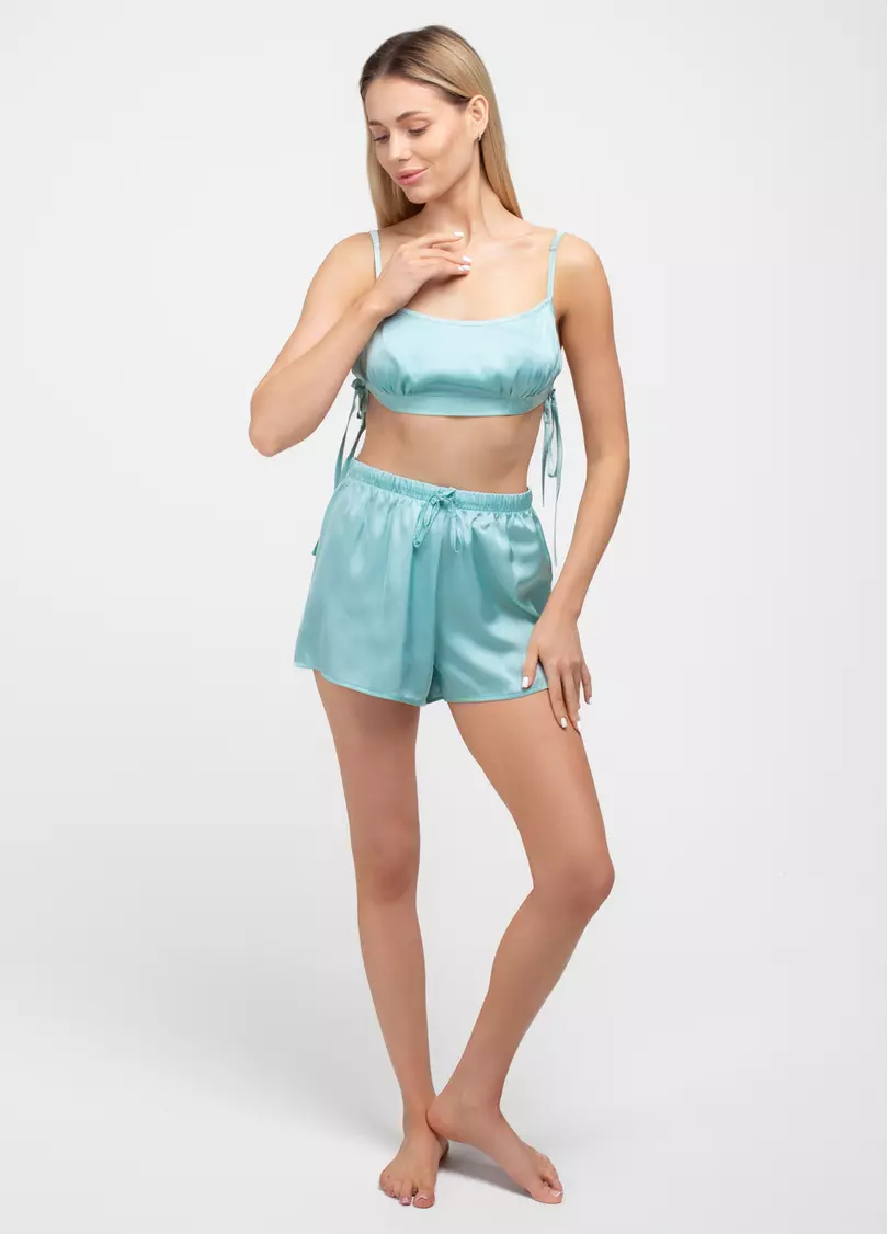 Шовкова піжама LEAFSONG 6702/050 gum leaf (зелений)